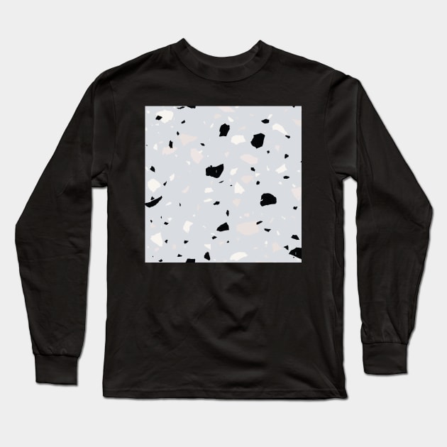 Minimalist Terrazzo / Modern Texture Long Sleeve T-Shirt by matise